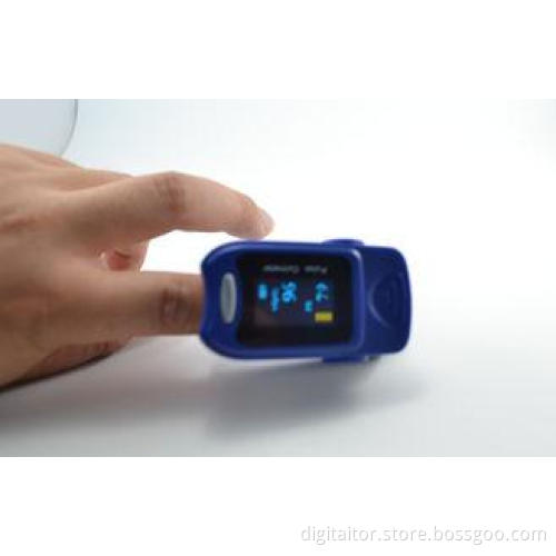 Medical Finger Pulse Oximeter Blue , Finger Tip Blood Oxyge